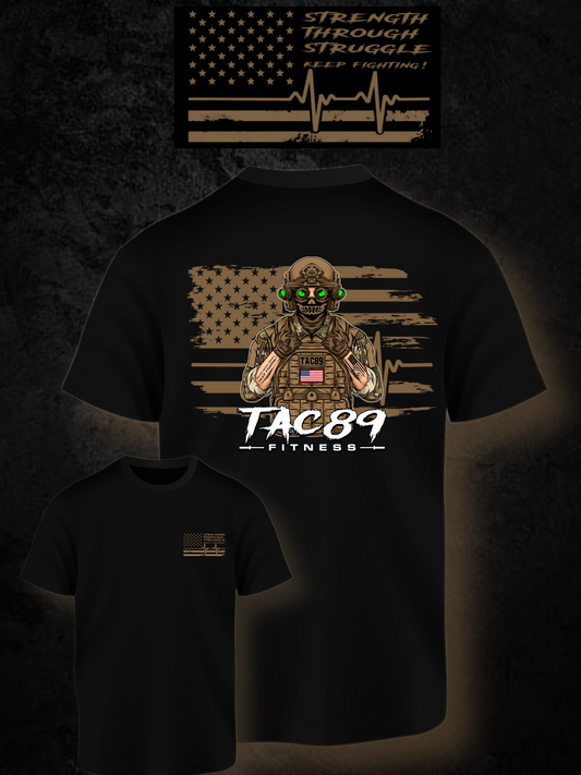 TAC89 “Operator” Cotton Blend T-Shirt -Coyote Brown