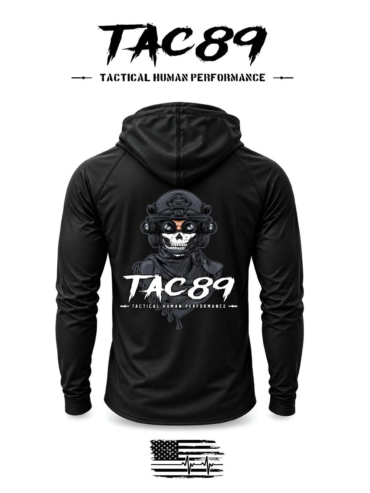 **Pre-Order**: TAC89 Performance Pullover -Athletic Fit- Black