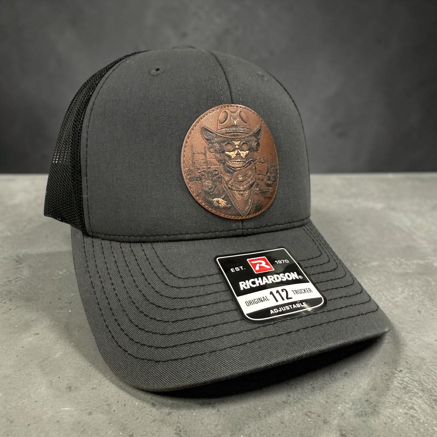 Premium TAC89 Vaquero Táctico Trucker Hat - Gray/Black