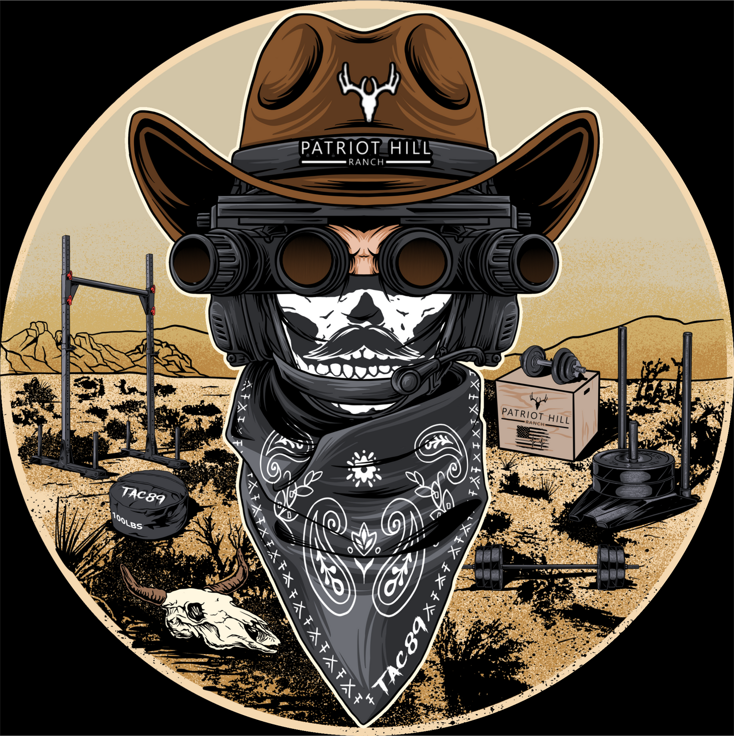 Patriot Hill Ranch & TAC89 Collaboration soft-style T-shirt