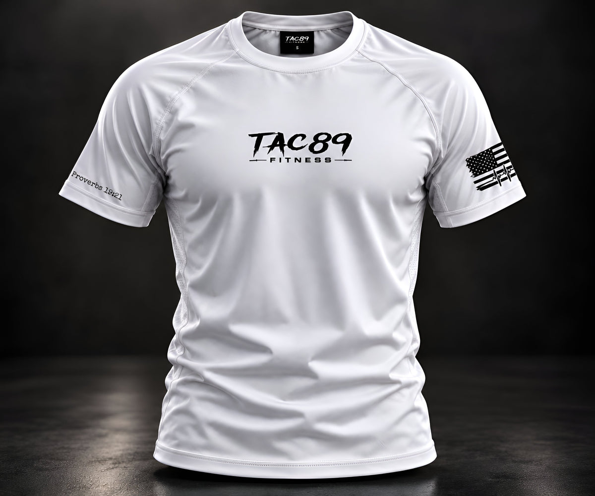 TAC89 Dri-Fit Compression Shirt-White
