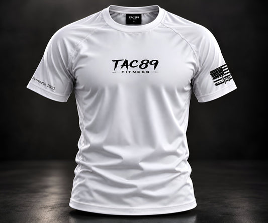 TAC89 Dri-Fit Compression Shirt-White